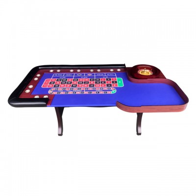 casino professional roulette table with sold wood roulette