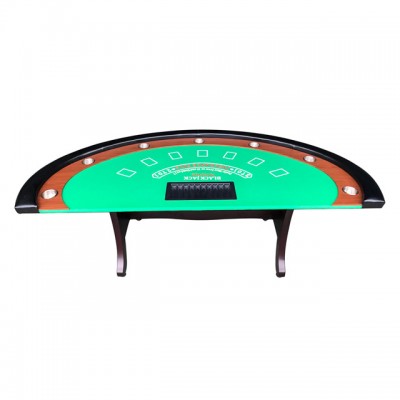 High-end blackjack table with drink holder