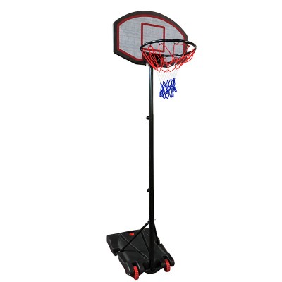 1.65m Portable adjustable PE basketball stand & movable backboard